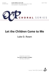 Let the Children Come to Me SATB choral sheet music cover